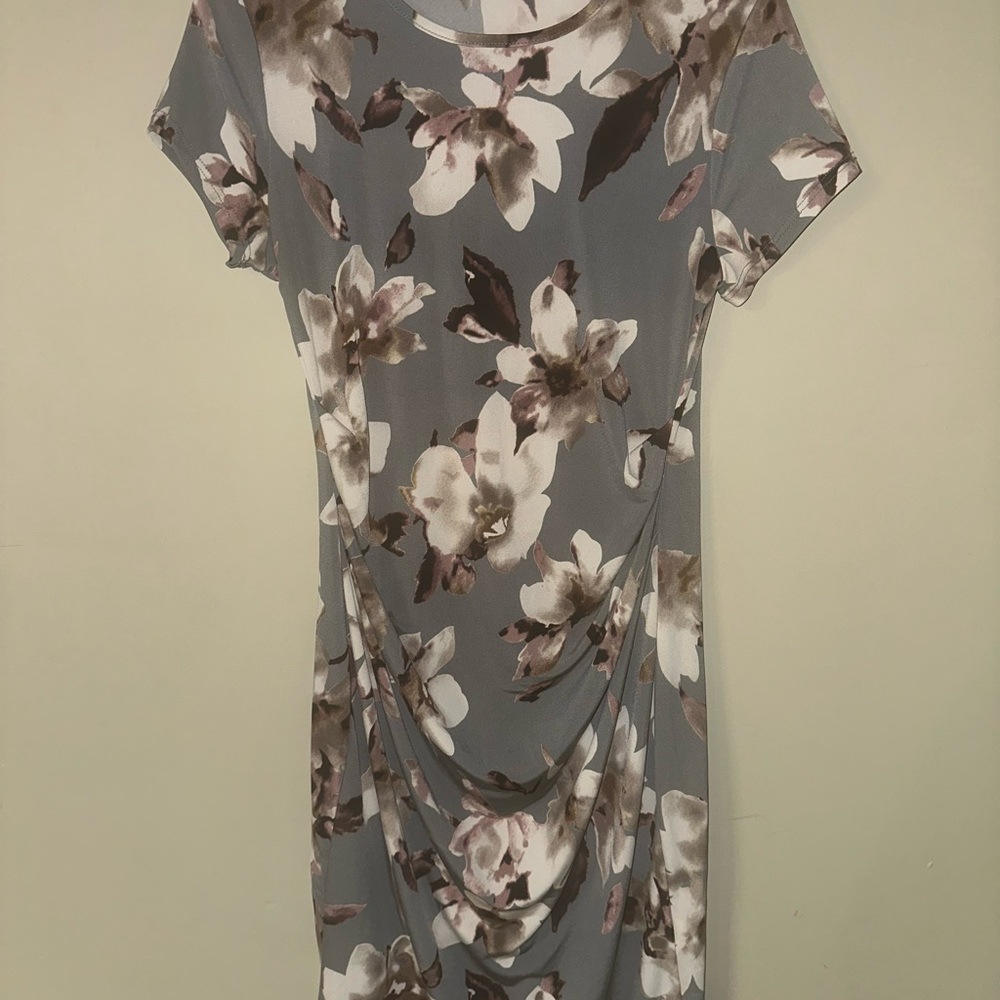 Floral Gray Dress